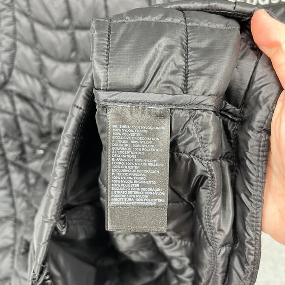 The North Face Mens Thermoball Trekker Vest Size M Black Quilted Puffer FLAW - Picture 11 of 16